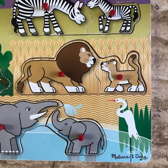 Melissa & Doug | Wooden Peg Puzzle - Picture 4 of 7